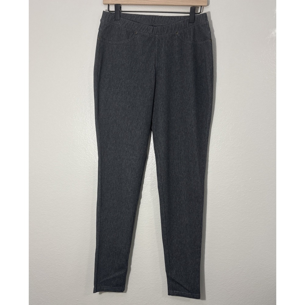 Lildy Women's Size L/XL Gray Denim Jeggings Stretch Pants Cotton Blend
